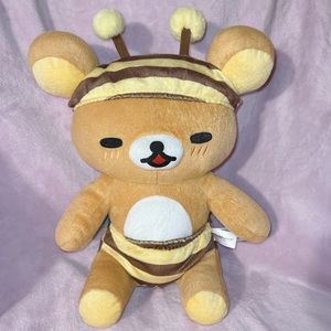 Rilakkuma San-X Sitting Down Honey Bee Plush NWOT